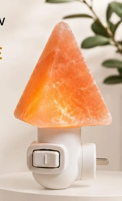 Himalayan Salt Night Light — Pyramid Plug
