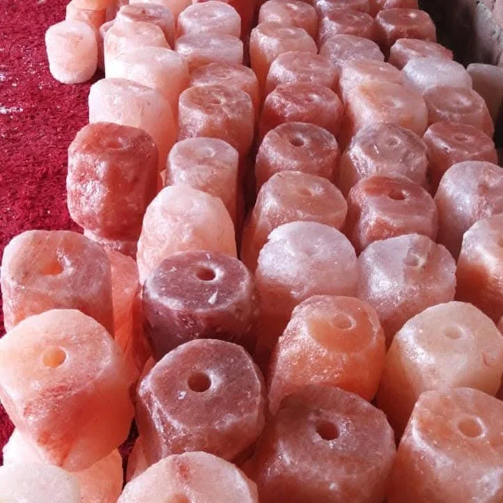 Himalayan Salt Tealight Holders — Cylinders