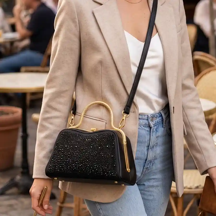 MINES — Noir Dutch Handbag - HandBag For Women
