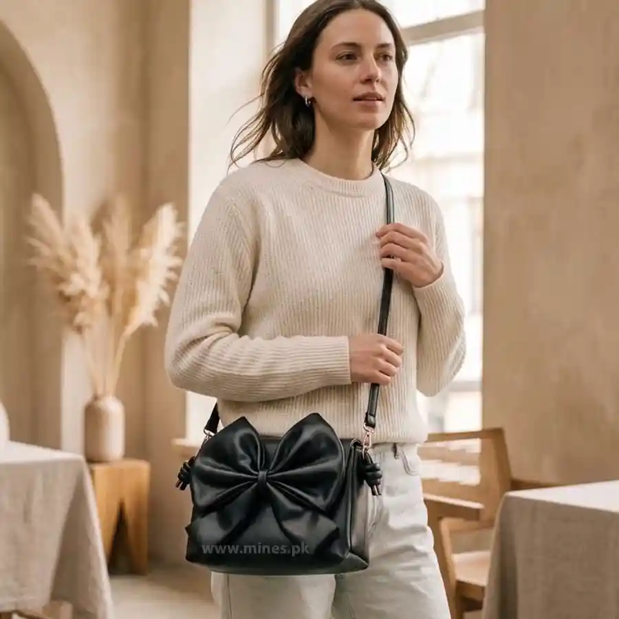 MINES — Midnight Bow Handbag