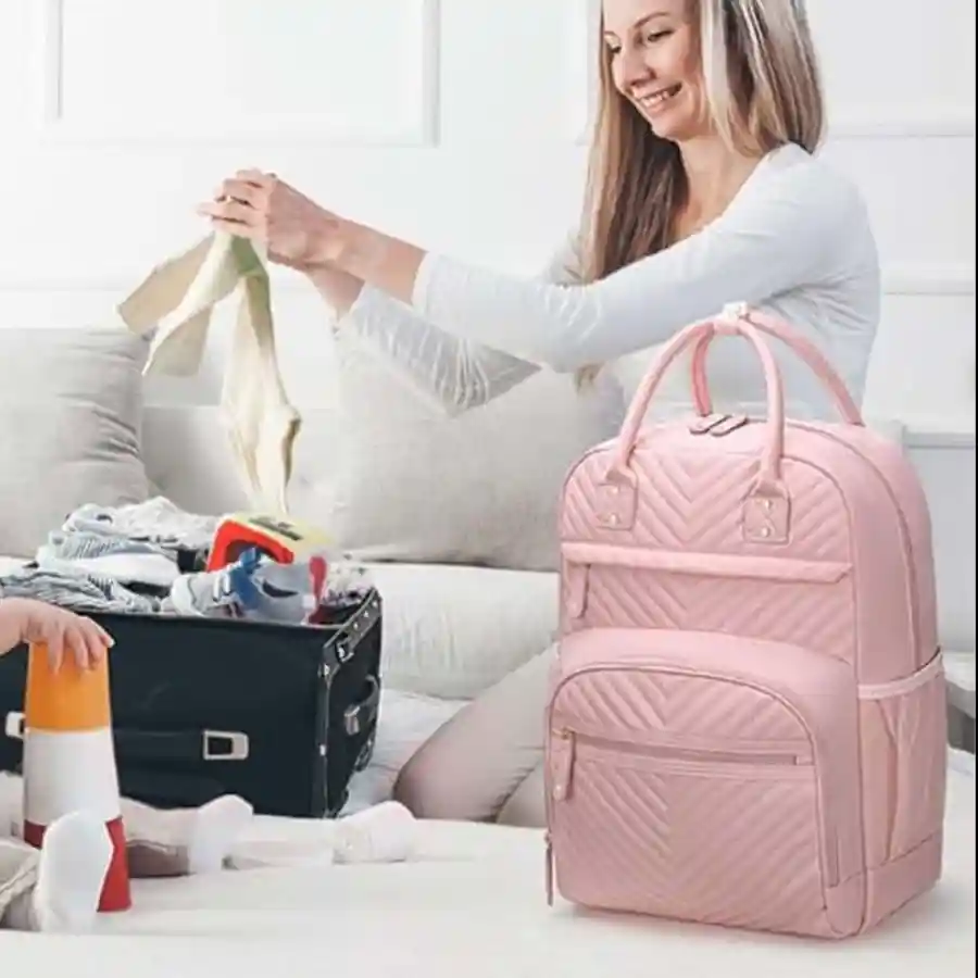 MINES — Blush Classic Diaper backpack - HandBag for Women/Girls