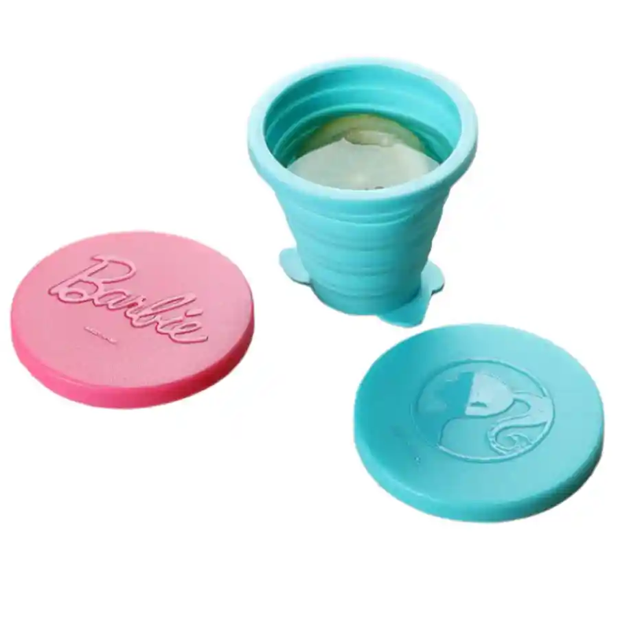 Miniso — Barbie Shining Collection Collapsible Silicone Bottle (190mL) (Pink)