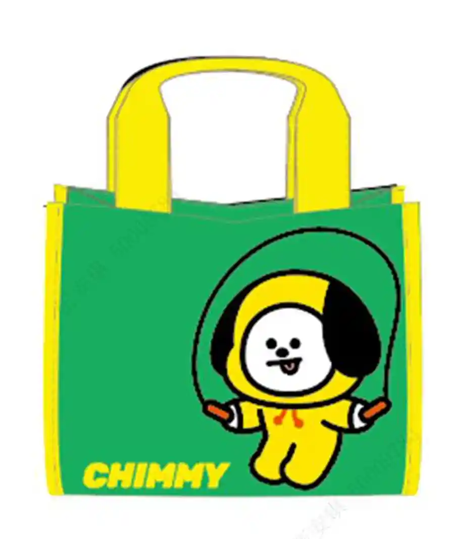 Miniso — BT21 Collection Contrast Color Lunch Bag (Green,CHIMMY)