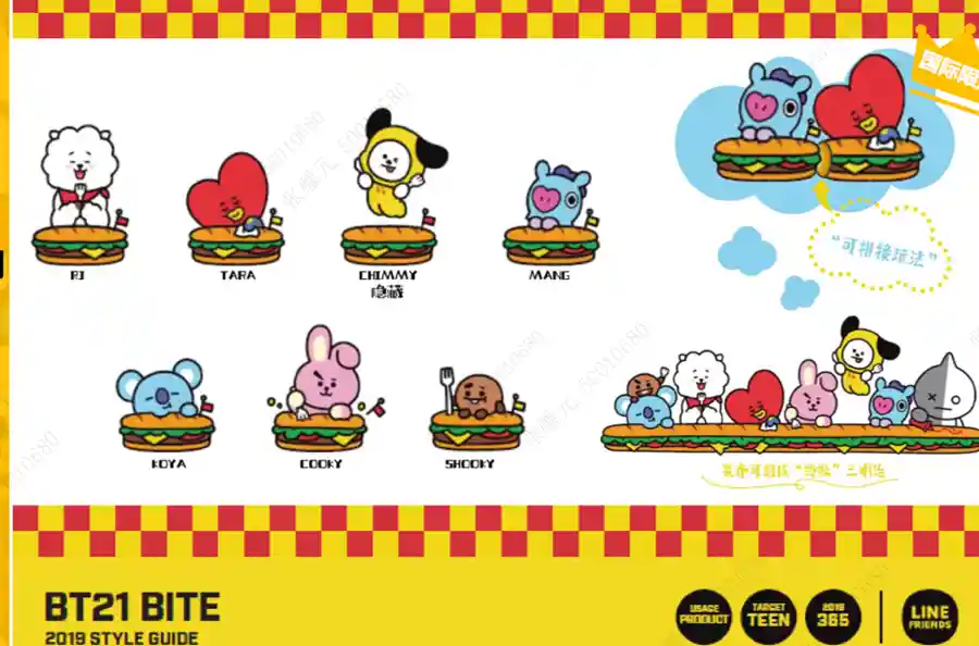 Miniso — BT21 Burger Party Series Surprise Box