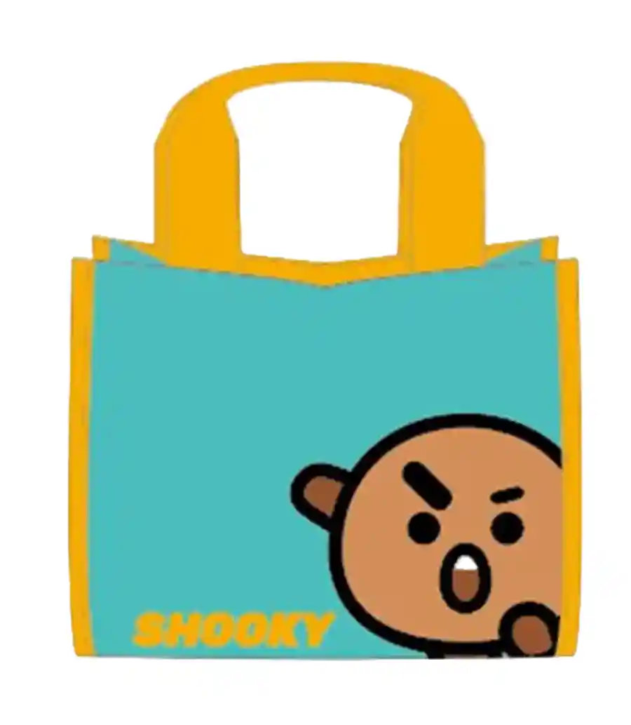 Miniso — BT21 Collection Contrast Color Lunch Bag (Green,SHOOKY)