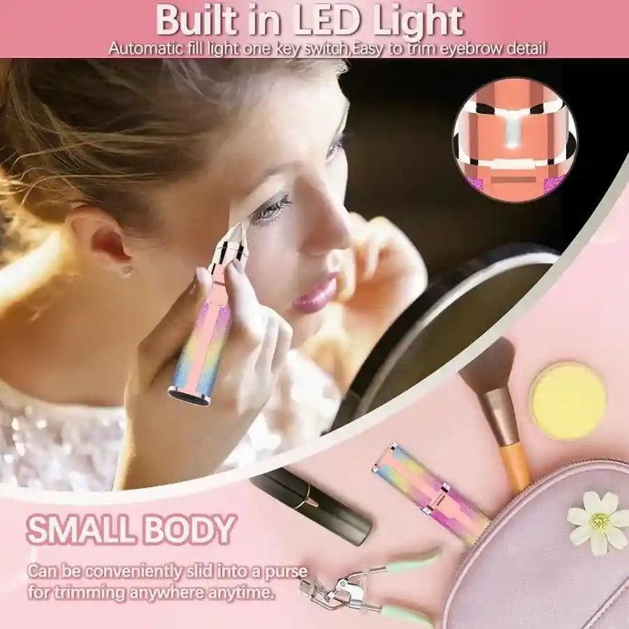 2in1 Electric Eyebrow Trimmer and Shaver Rechargeable Hair Remover for All Parts Use in Pen Flawless Hair Remover Rechargeable Painless Prec
