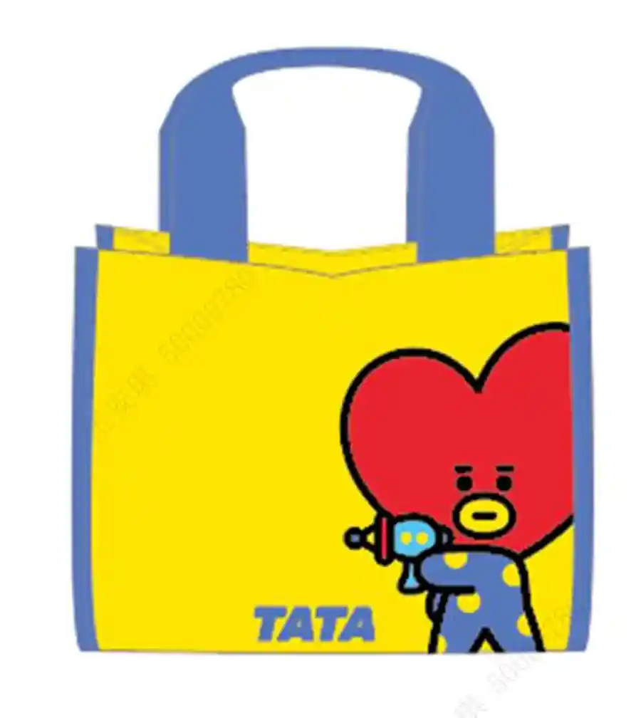 Miniso — BT21 Collection Contrast Color Lunch Bag (Blue,TATA)