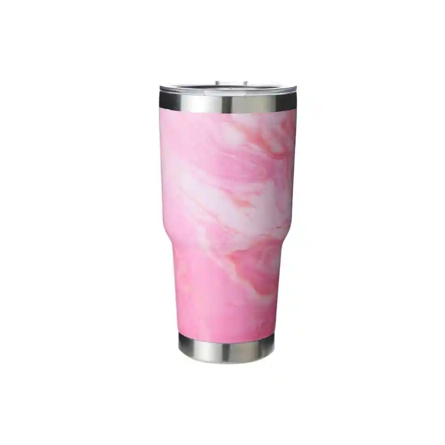 Miniso — Blending Design Steel Tumbler for Car (900mL)(Pink)