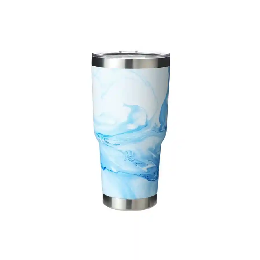 Miniso — Blending Design Steel Tumbler for Car (900mL) (Blue)