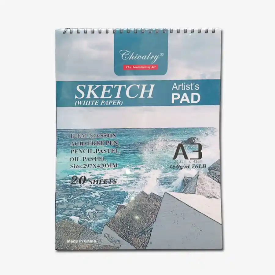 Chivalry sketch White Paper Artist Pad 20 Sheets A3