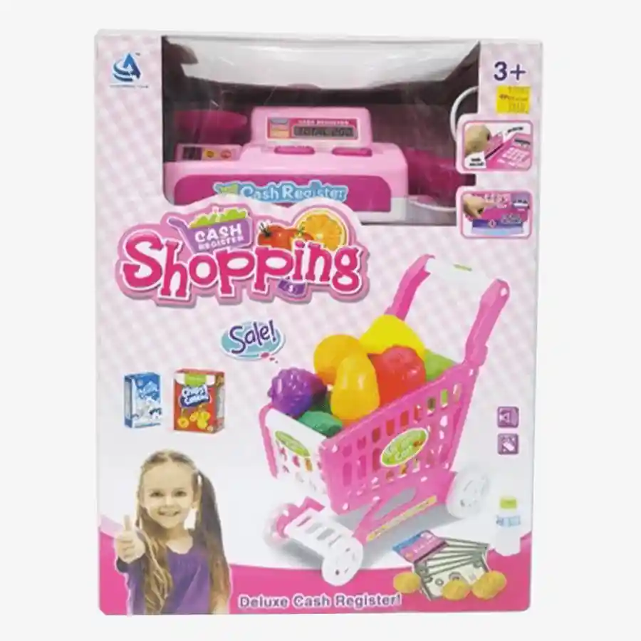 Cash Register Shopping Cart For Kids