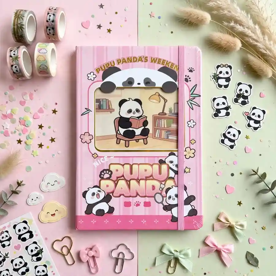 Pink Magical Panda - Notebook / Journal