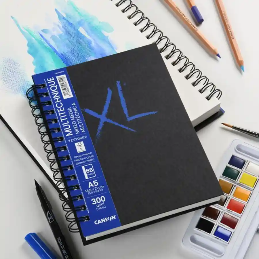 Canson XL Book Mixed Media Textured 300gsm A5