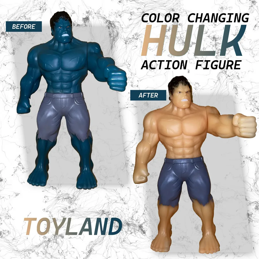 Toyland — Color-Changing Hulk Action Figure – Heat-Activated Transform Toy