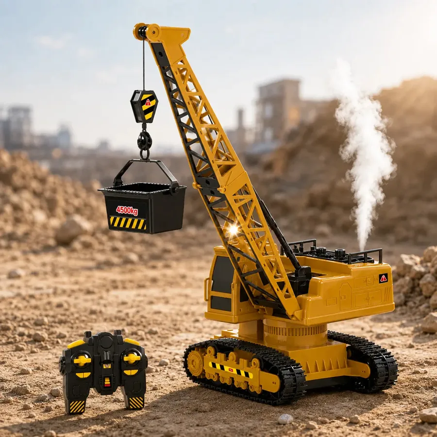 Goodbaby — 1:20 RC Construction Crawler Crane with Smoke