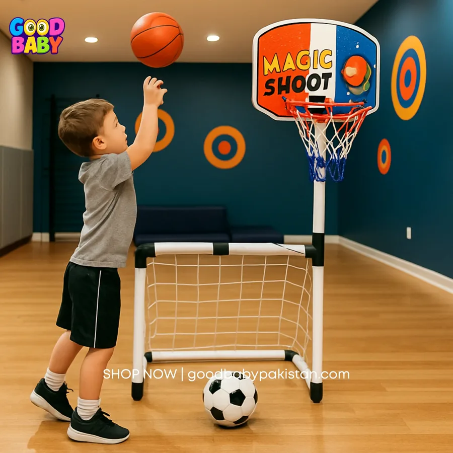 Goodbaby — 2-in-1 Sports Goal Set – Football & Basketball