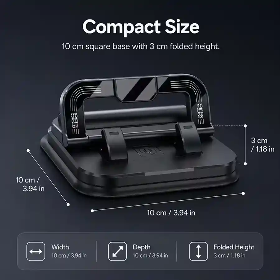 AceAutomotives — 2-In-1 Multifunctional Car Mobile Phone Holder, Parking Number Plate And Phone Holder, Foldable Bracket, Car Interior Acces