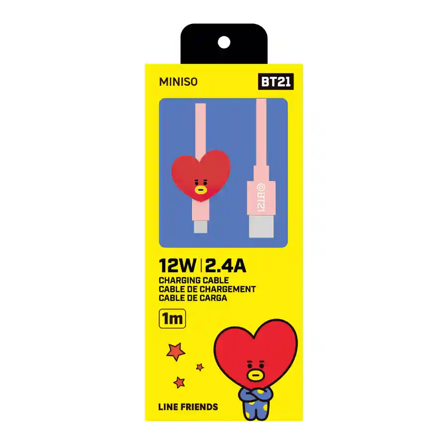 Miniso — BT21 Collection 8 pin Charging Cable (TATA) (IPHONE)