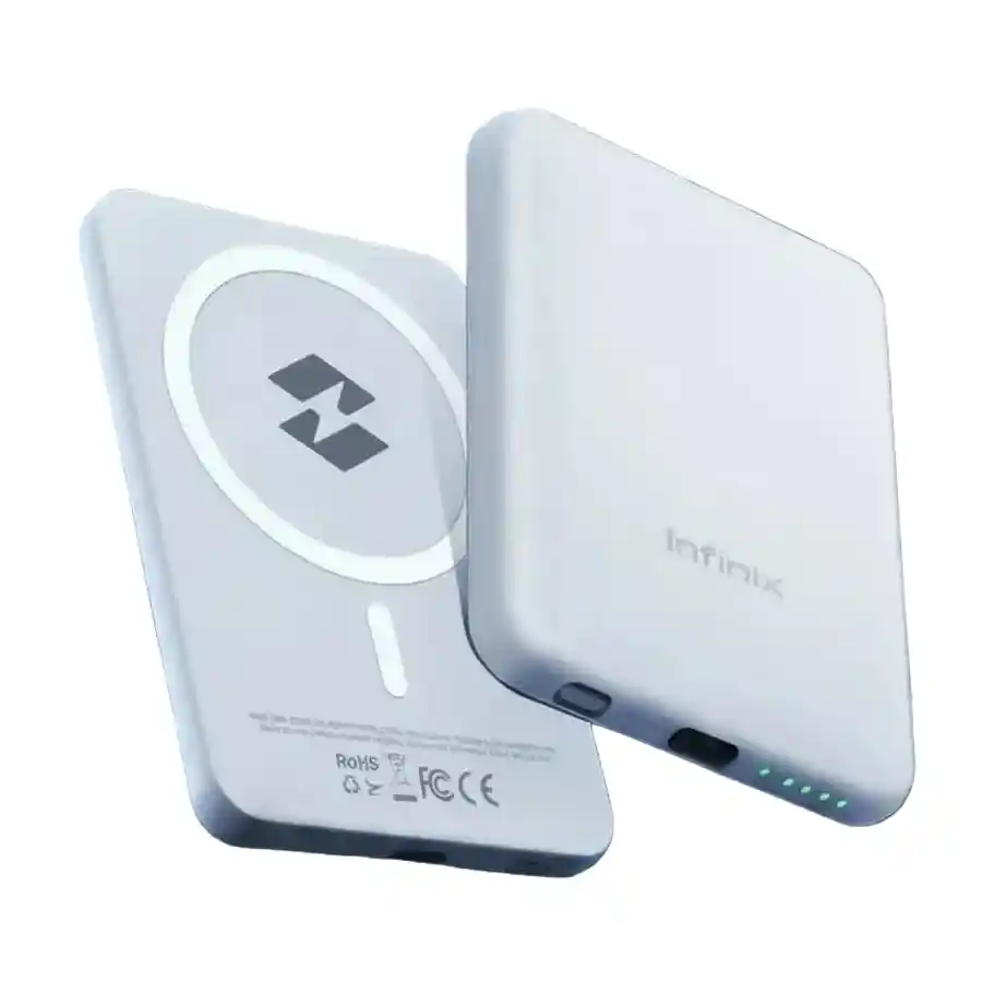 SnapCharge — Infinix MagPower XP03 3000mAh Magnetic Wireless Power Bank | 15W Wireless & 12W Type-C Fast Charging | Portable Magnetic Charge