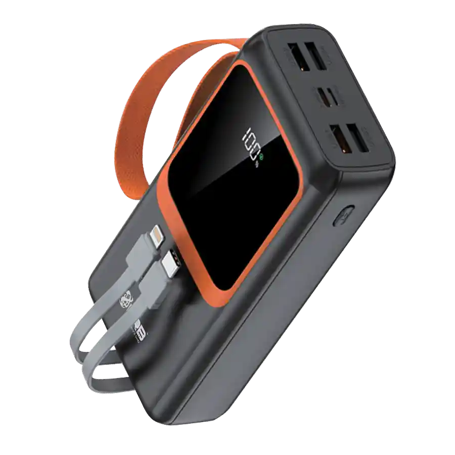 LRB-284 30000mAh 22.5W Fast Charging Power Bank Built-In Cables