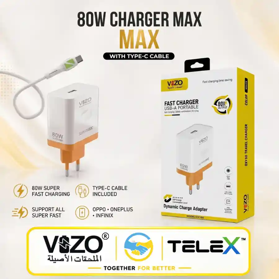 Vizo OXY80 80W Dynamic Fast Wall Charger Adapter