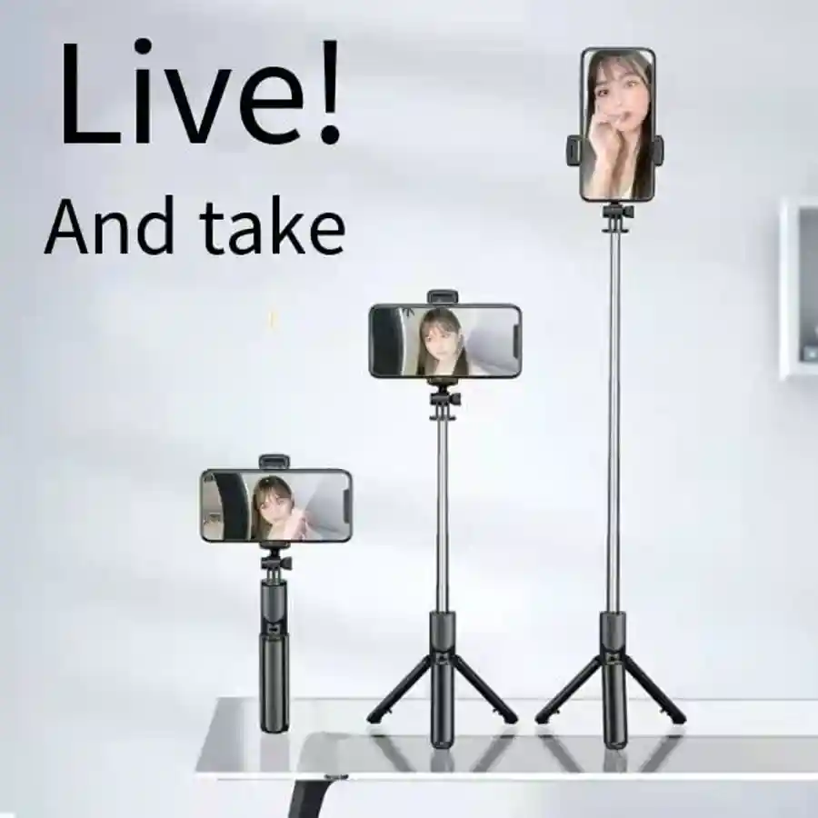 Selfie Stick S03 Detachable Wireless Remote 3 in 1 Tripod Stand Mobile Holder