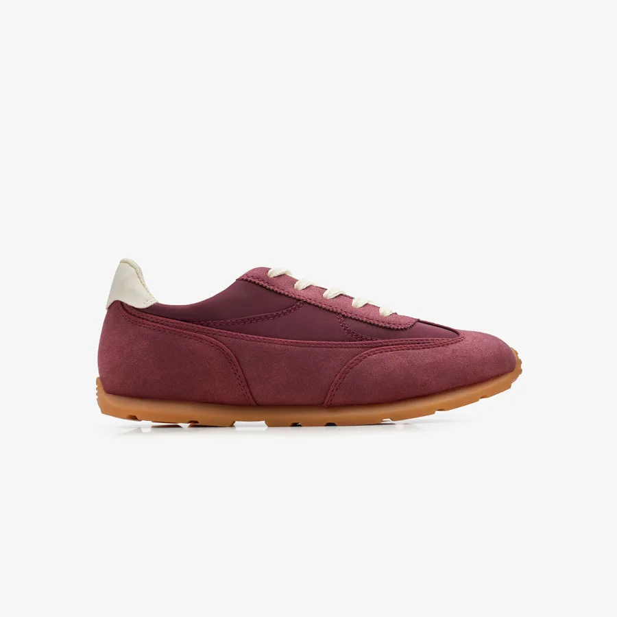 Ndure — Girls' Contrast Sole Suede Sneakers