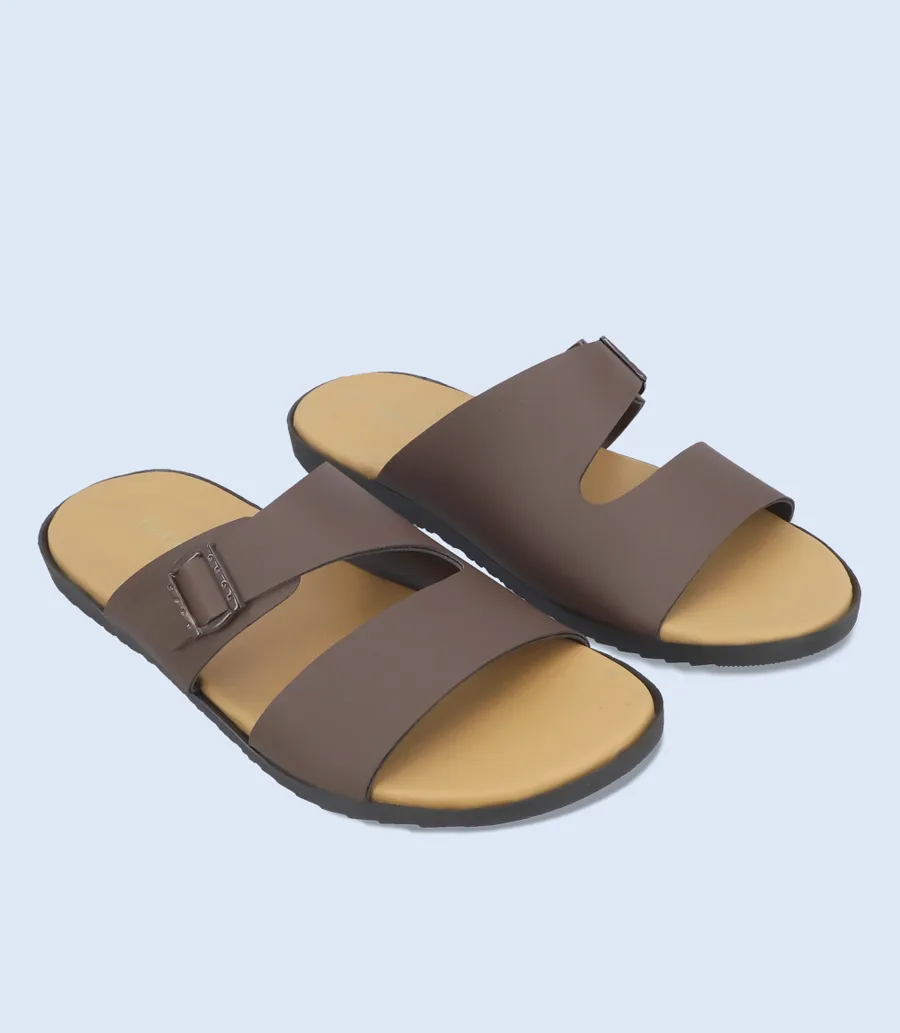 Borjan — Men Casual Slipper-BROWN