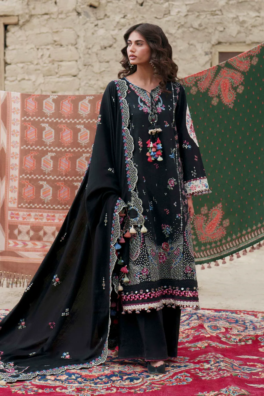 Nishat Linen — 3 Piece - Printed Embroidered Suit - U3PE-NISHA26WV1-177
