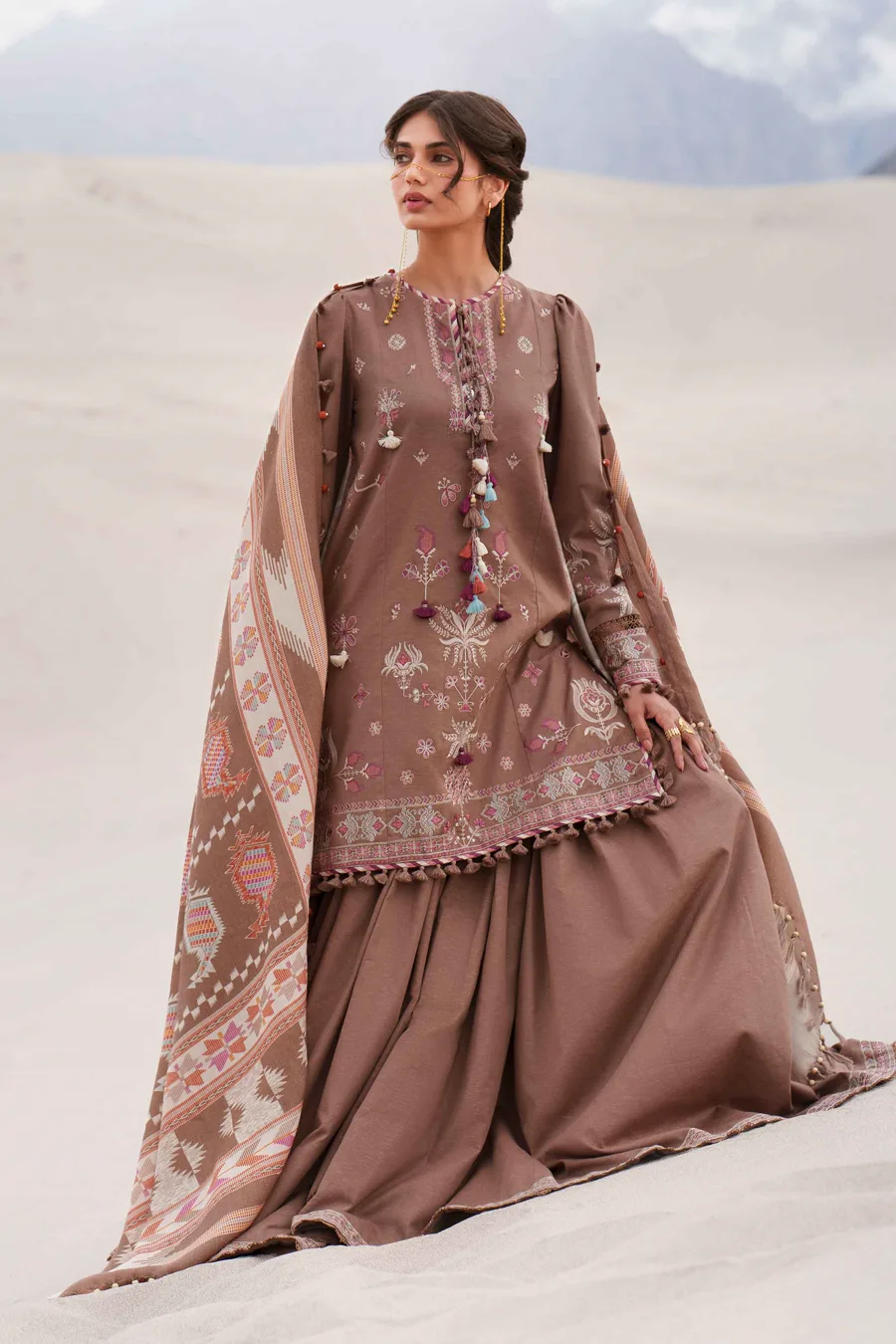 Nishat Linen — 3 Piece - Printed Embroidered Suit - U3PE-NISHA26WV1-201