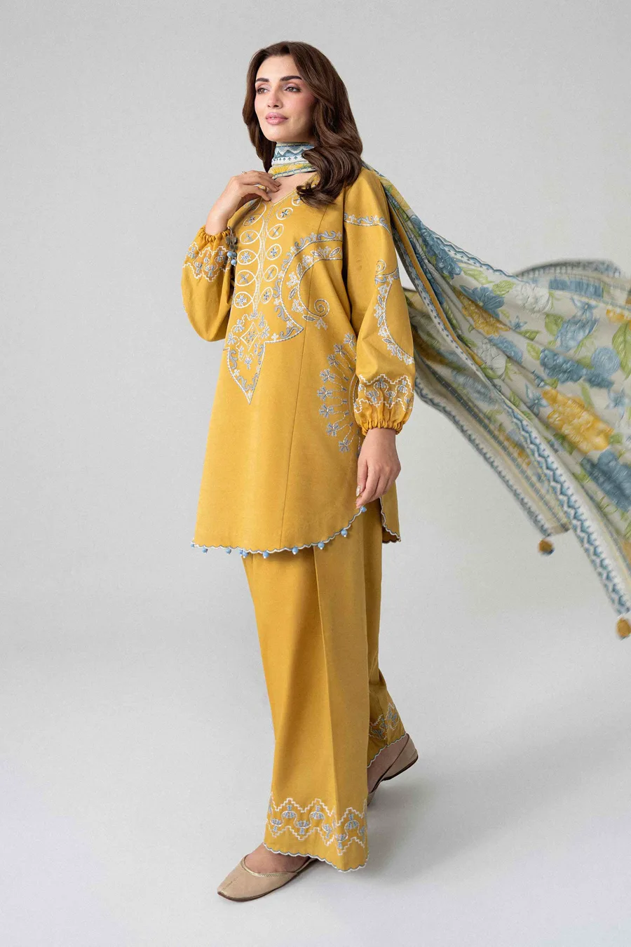 Nishat Linen — 3 Piece - Printed Embroidered Suit - U3PE-NISHA26WV1-106