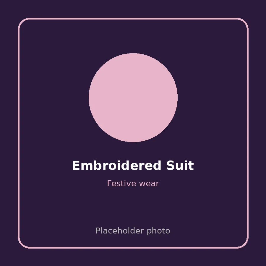 Embroidered Fancy Suit